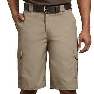 Dickies 11" Regular Fit Cargo Shorts, Desert Sand, Men's Size 40, NWT